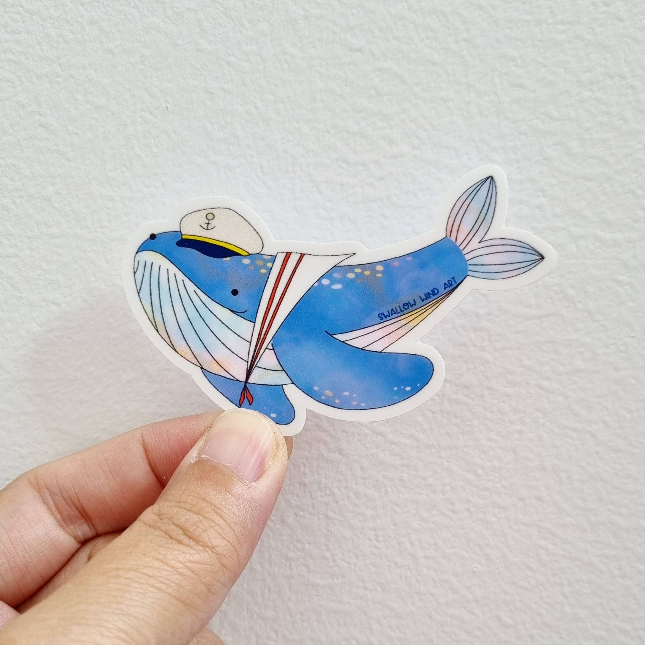 Vinyl Sticker - Captain Whale