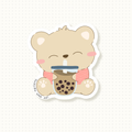 Vinyl Sticker - Boba Bear
