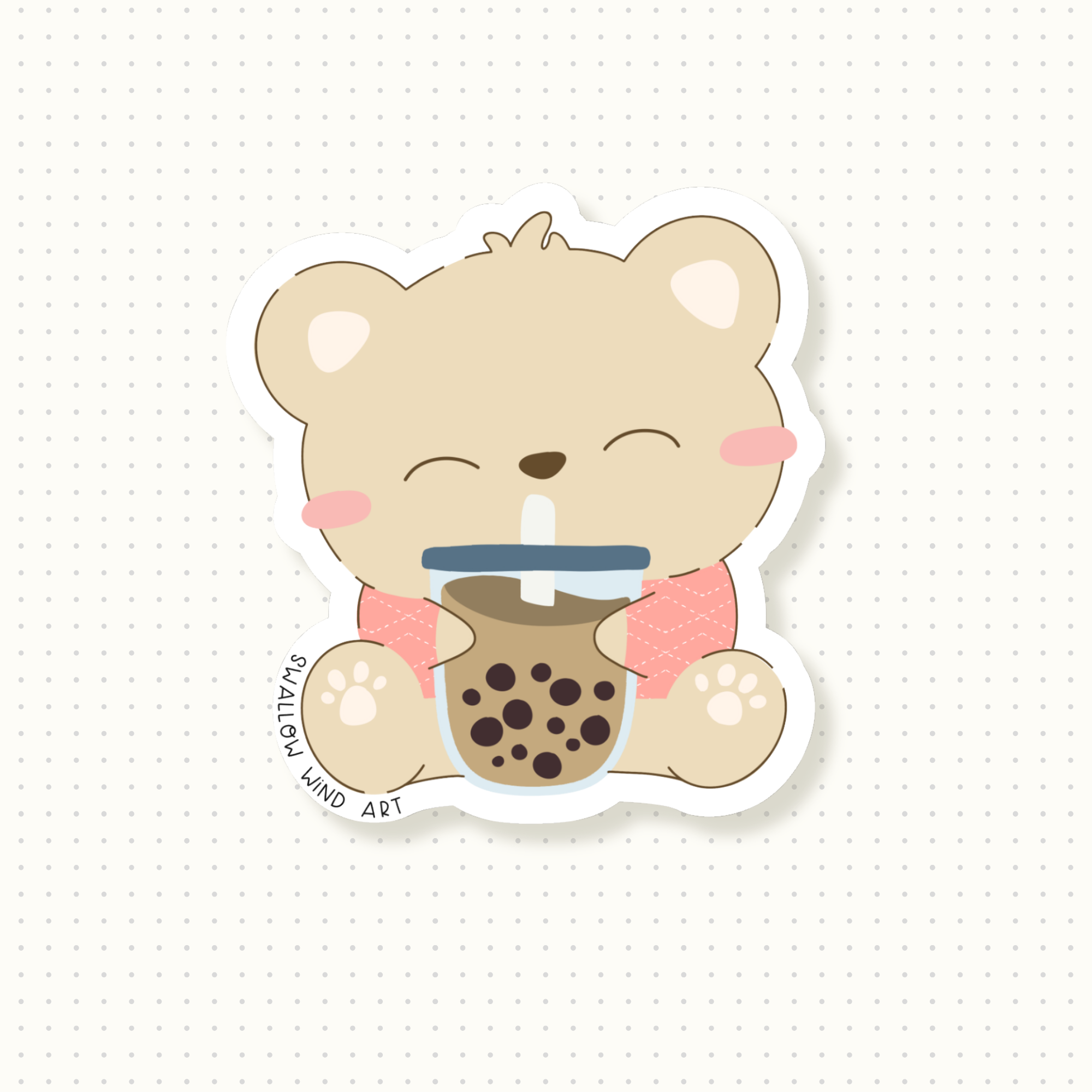 Vinyl Sticker - Boba Bear