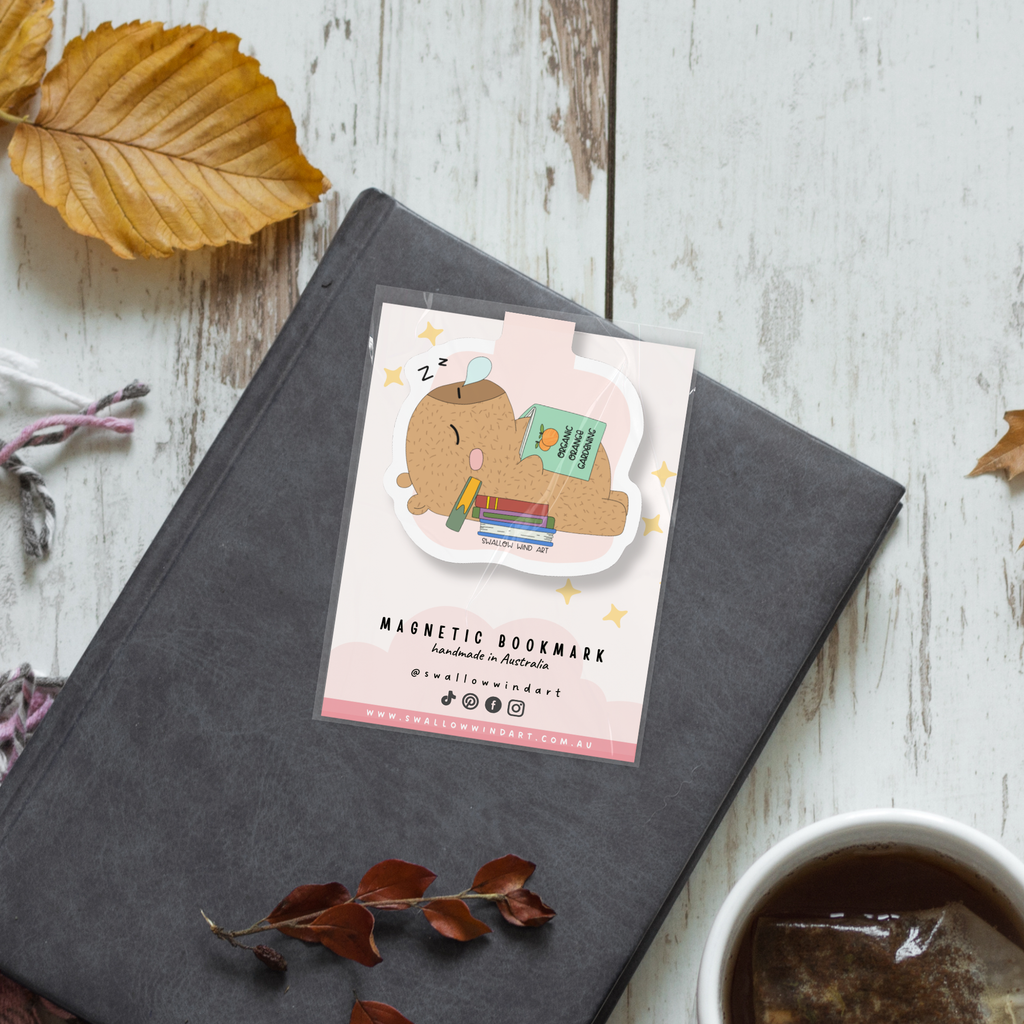 Magnetic Bookmark - Capybara's Cozy Corner