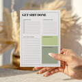 Get Sh*t Done (Green) Planner Notepad
