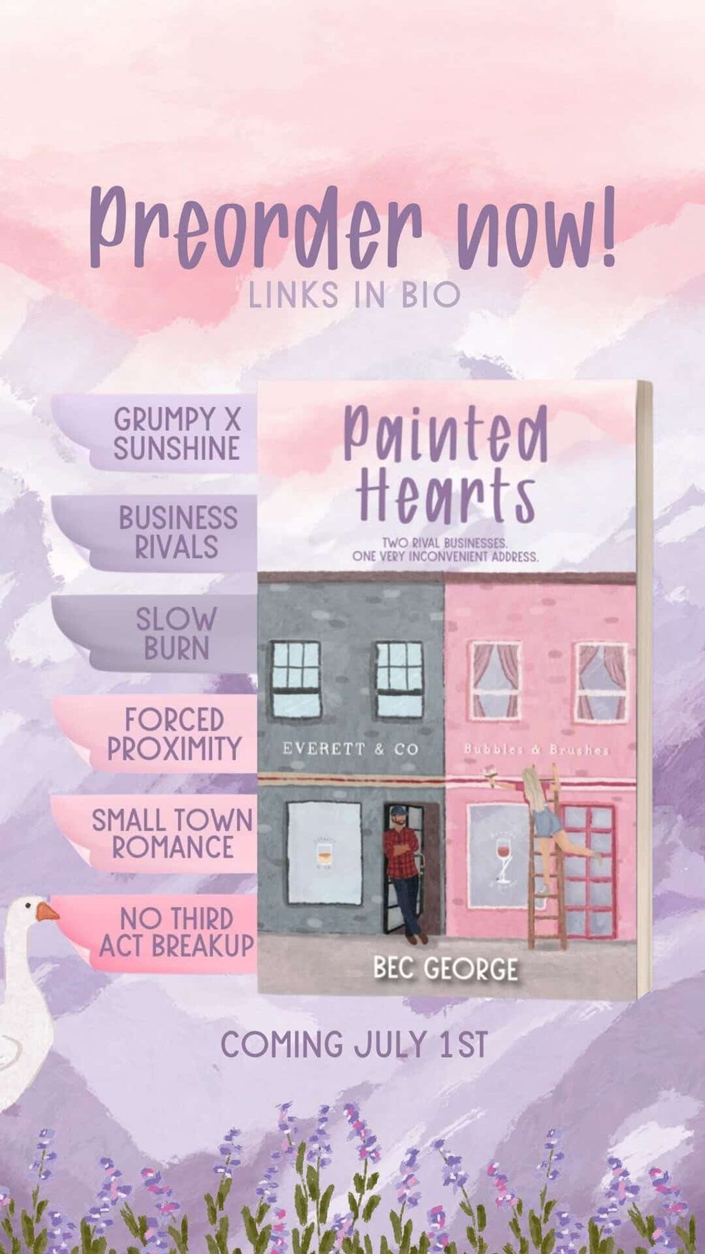 Book Launch - Painted Hearts by Bec George